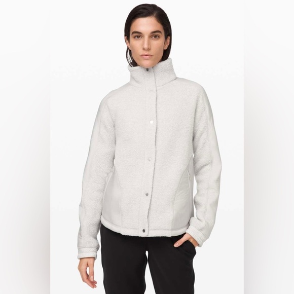 Lululemon Go Cozy Jacket Sherpa fleece size 10 - Picture 1 of 10